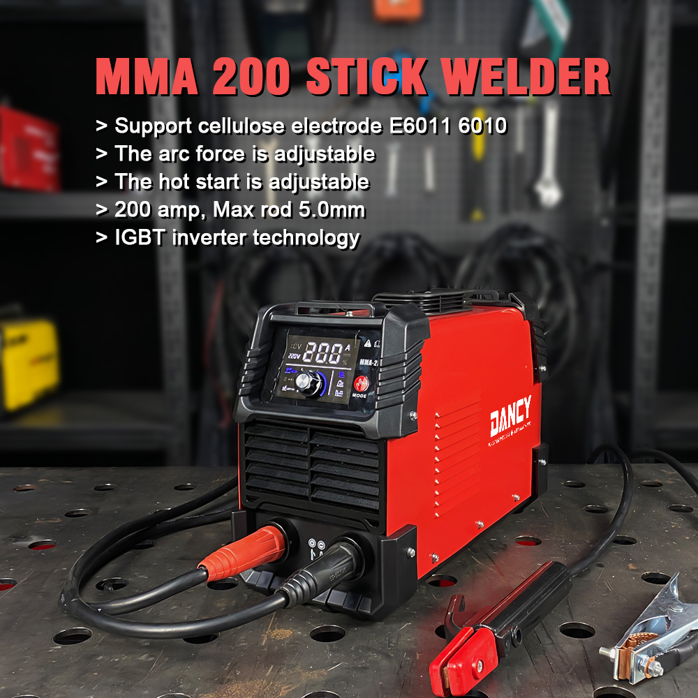 MMA Welder 200Amp Inverter DC Stick Welder IGBT Support cellulose electrodes